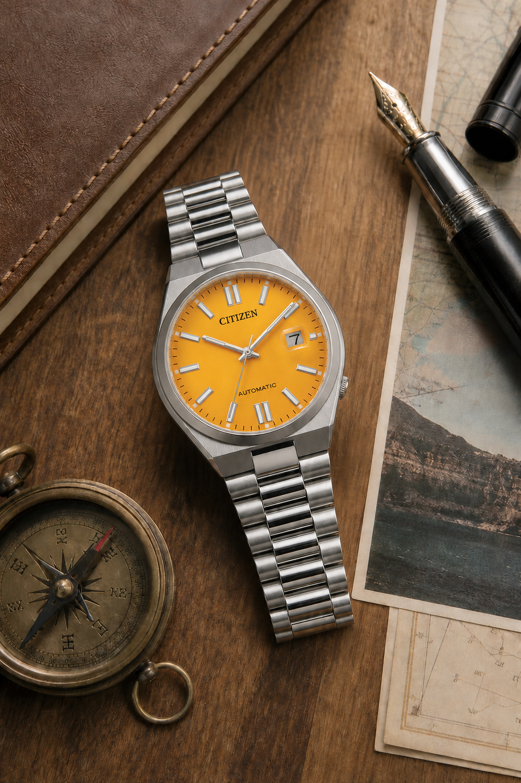 Citizen TSUYOSA Yellow Dial Automatic NJ0150-81Z 40mm Watch