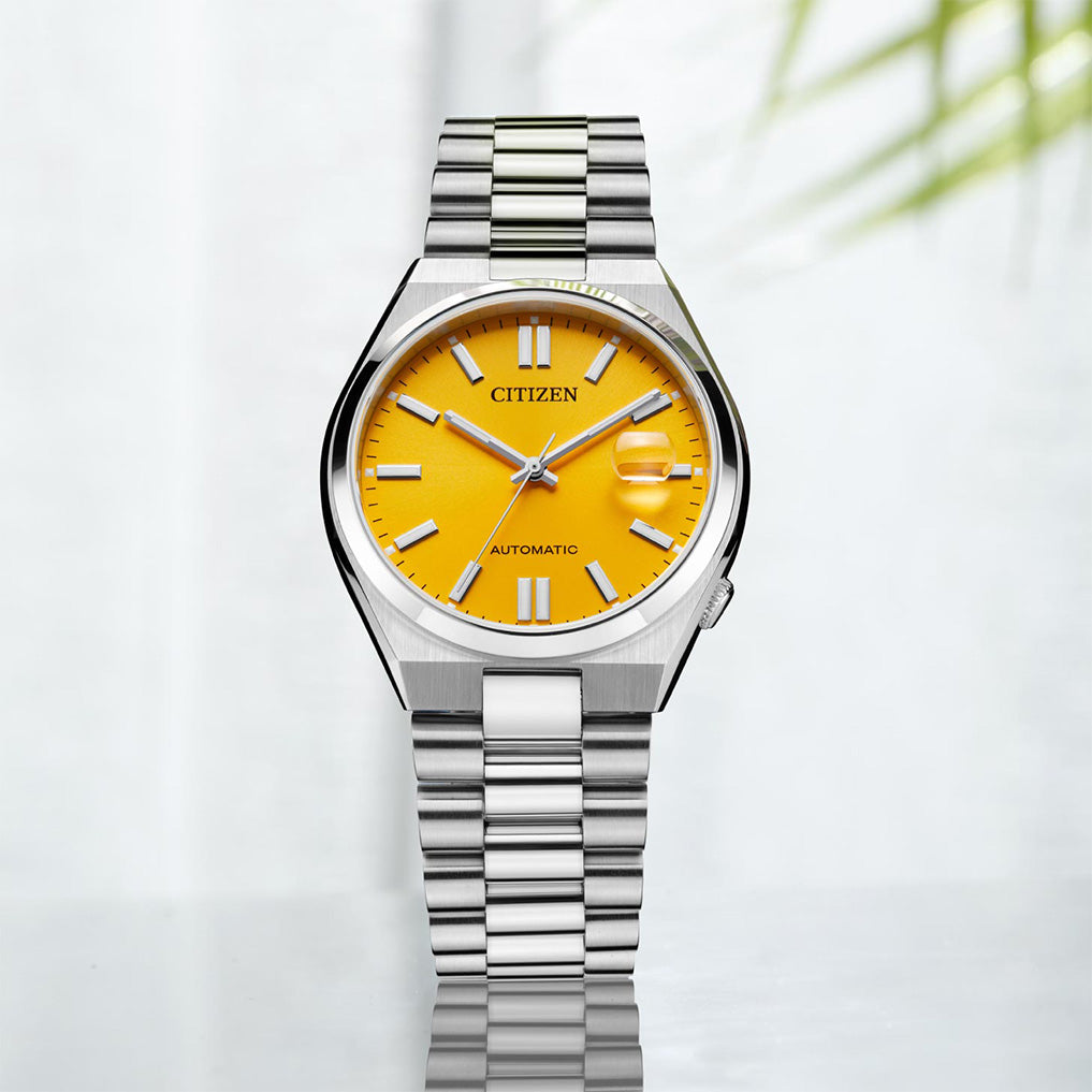 Citizen TSUYOSA Gelbes Zifferblatt Automatikuhr NJ0150-81Z 40mm