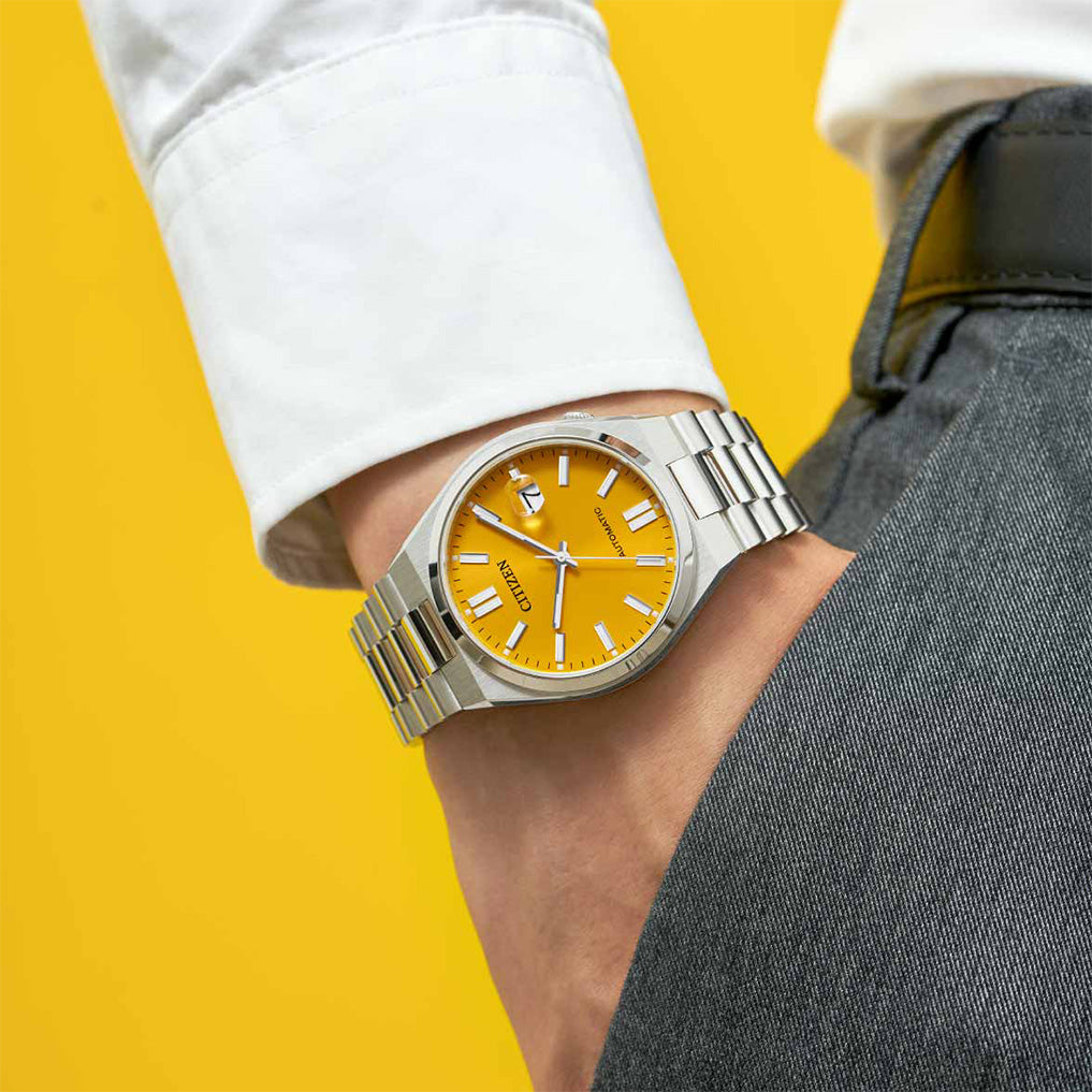 Citizen TSUYOSA Gelbes Zifferblatt Automatikuhr NJ0150-81Z 40mm