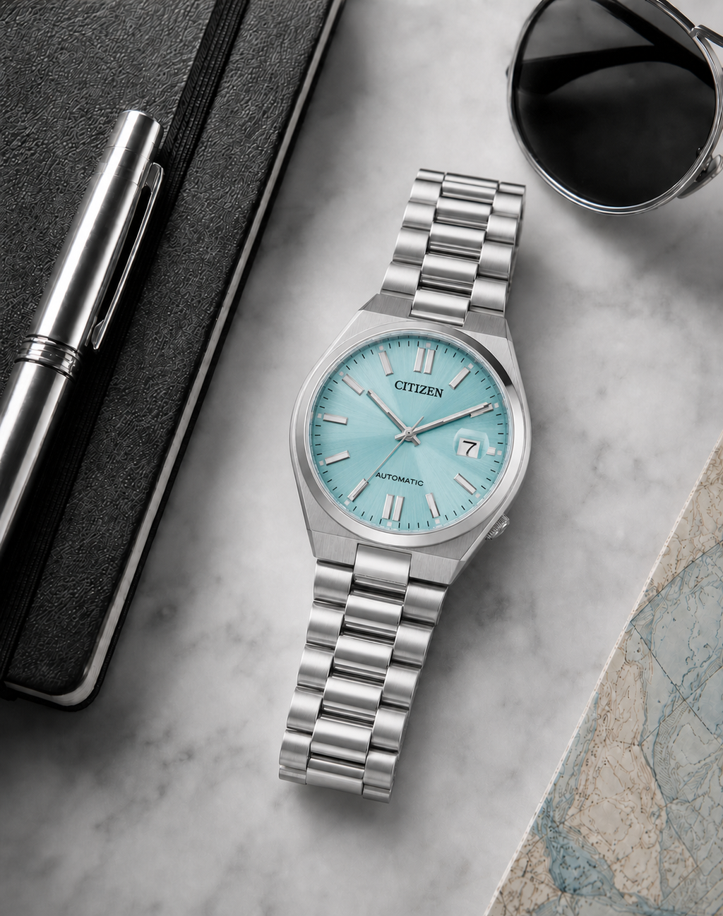 Citizen TSUYOSA Ice Blue Dial Automatic NJ0151-53M 40mm Watch