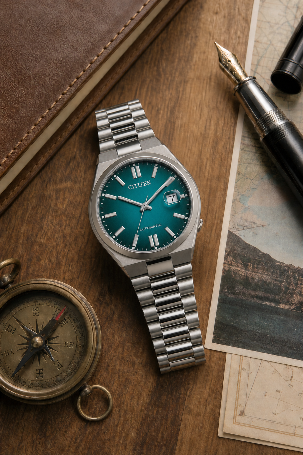 Citizen TSUYOSA Turquoise Dial Automatic NJ0151-53X 40mm Watch