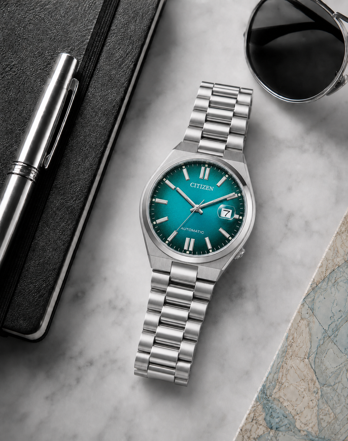Citizen TSUYOSA Turquoise Dial Automatic NJ0151-53X 40mm Watch