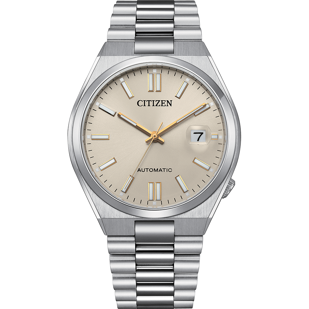 Citizen TSUYOSA champagne wijzerplaat automatisch NJ0151-88W 40 mm horloge