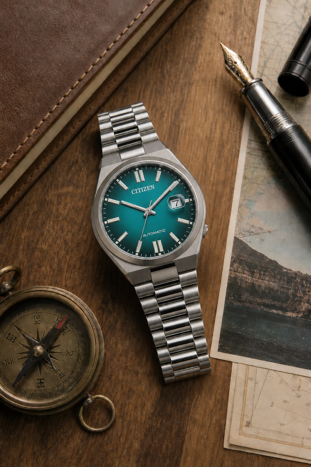 Citizen TSUYOSA Turquoise Dial Automatic NJ0151-88X 40mm Watch