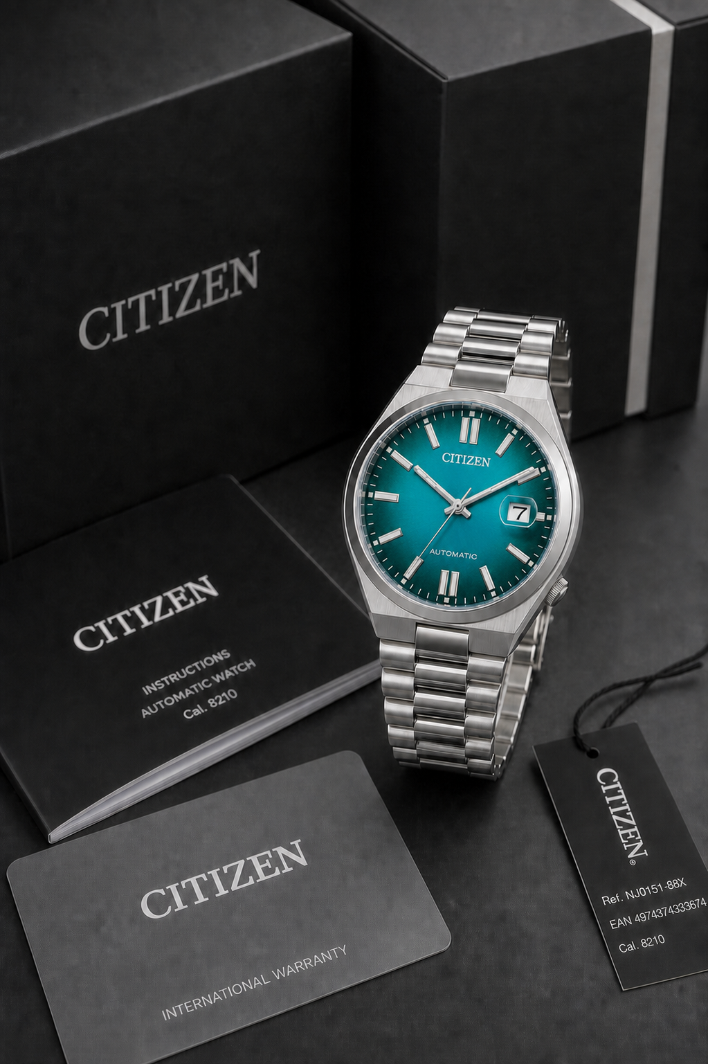Citizen TSUYOSA Turquoise Dial Automatic NJ0151-88X 40mm Watch