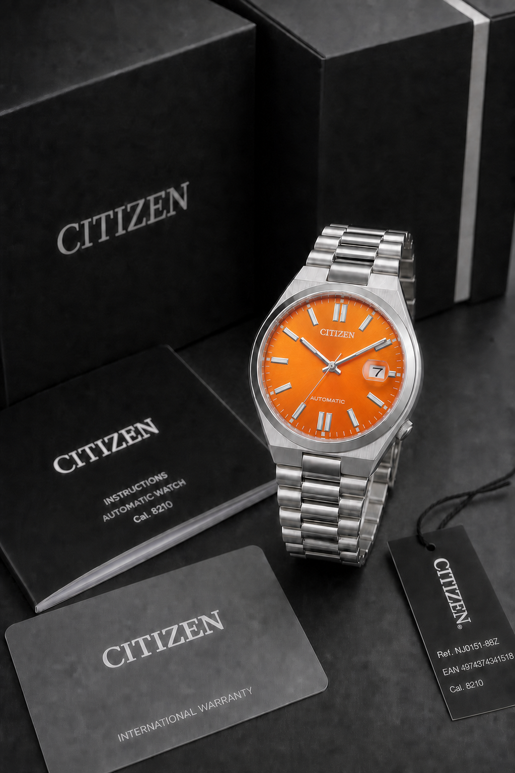 Citizen TSUYOSA Orange Dial Automatic NJ0151-88Z 40mm Watch