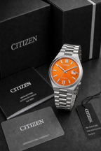 Citizen TSUYOSA Orange Dial Automatic NJ0151-88Z 40mm Watch