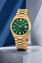 Citizen TSUYOSA Gold-Tone Green Dial Automatic NJ0152-51X 40mm Watch