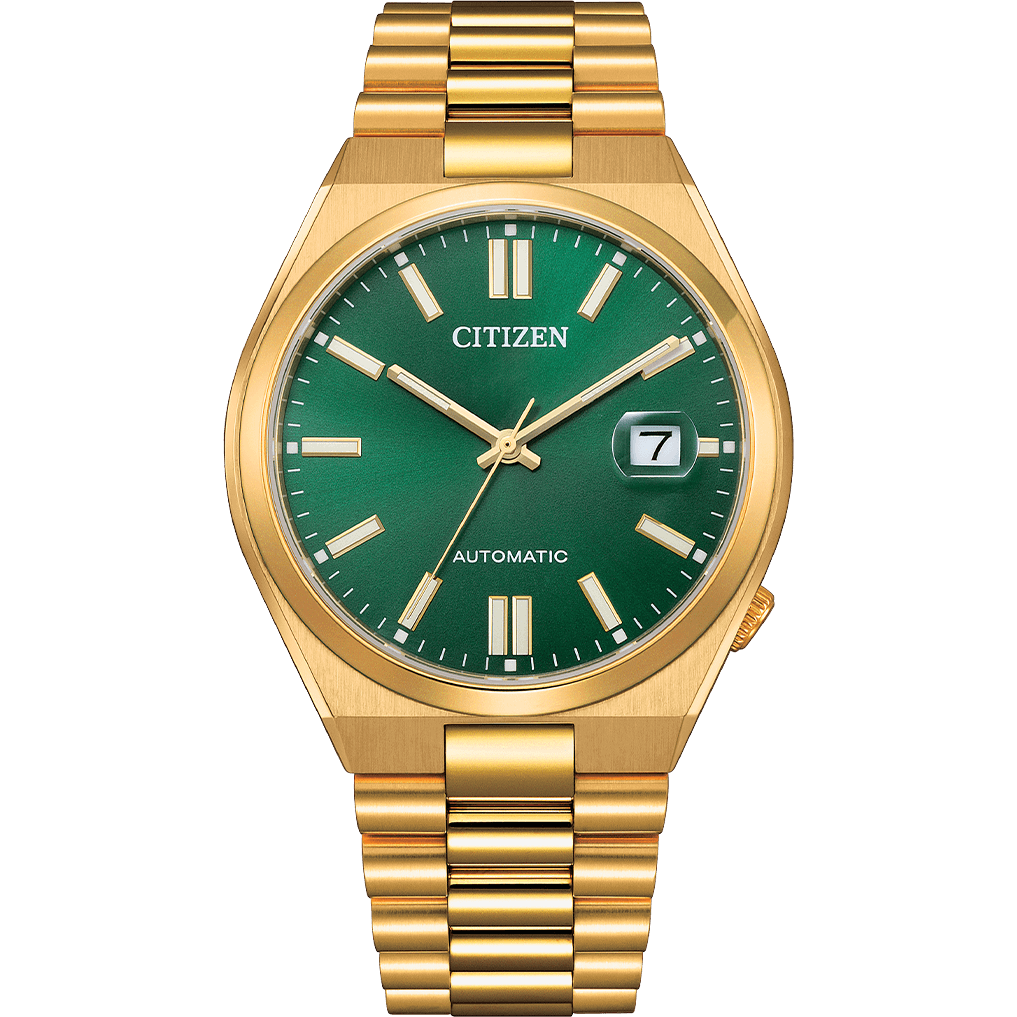 Citizen TSUYOSA Gold-Tone Green Dial Automatic NJ0152-51X 40mm Watch