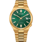 Citizen TSUYOSA Gold-Tone Green Dial Automatic NJ0152-51X 40mm Watch