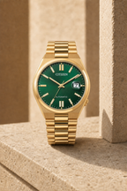 Citizen TSUYOSA Gold-Tone Green Dial Automatic NJ0152-51X 40mm Watch