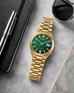 Citizen TSUYOSA Gold-Tone Green Dial Automatic NJ0152-51X 40mm Watch