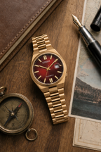 Citizen TSUYOSA Gold-Tone Wine Red Dial Automatic NJ0153-82X 40mm Watch