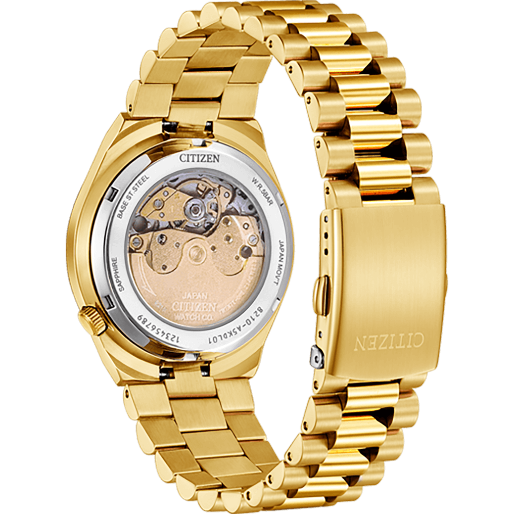 Citizen TSUYOSA Gold-Tone Wine Red Dial Automatic NJ0153-82X 40mm Watch