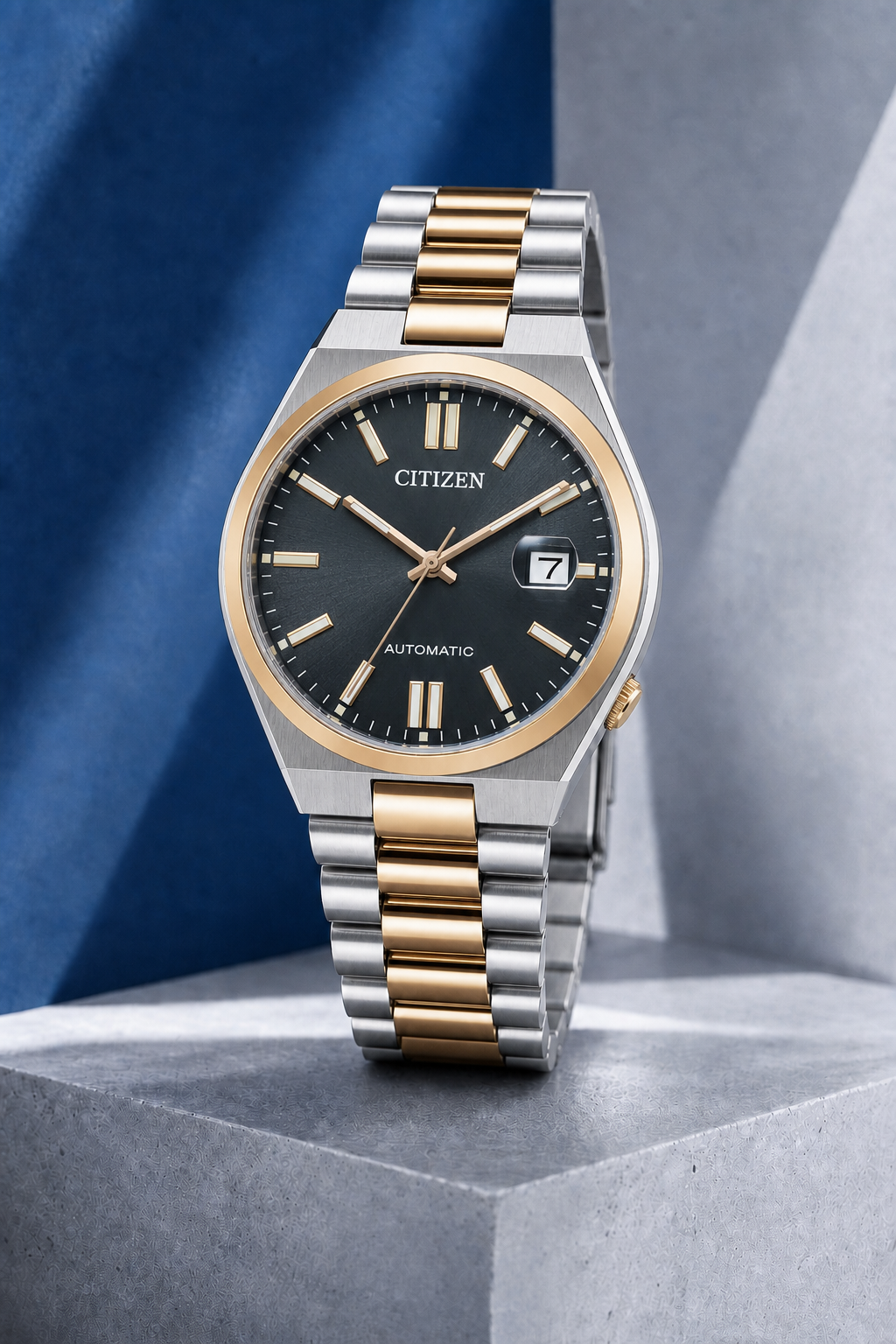 Citizen TSUYOSA Two-Tone Black Dial Automatic NJ0154-80H 40mm Watch