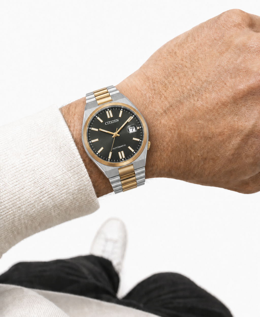 Citizen TSUYOSA Two-Tone Black Dial Automatic NJ0154-80H 40mm Watch