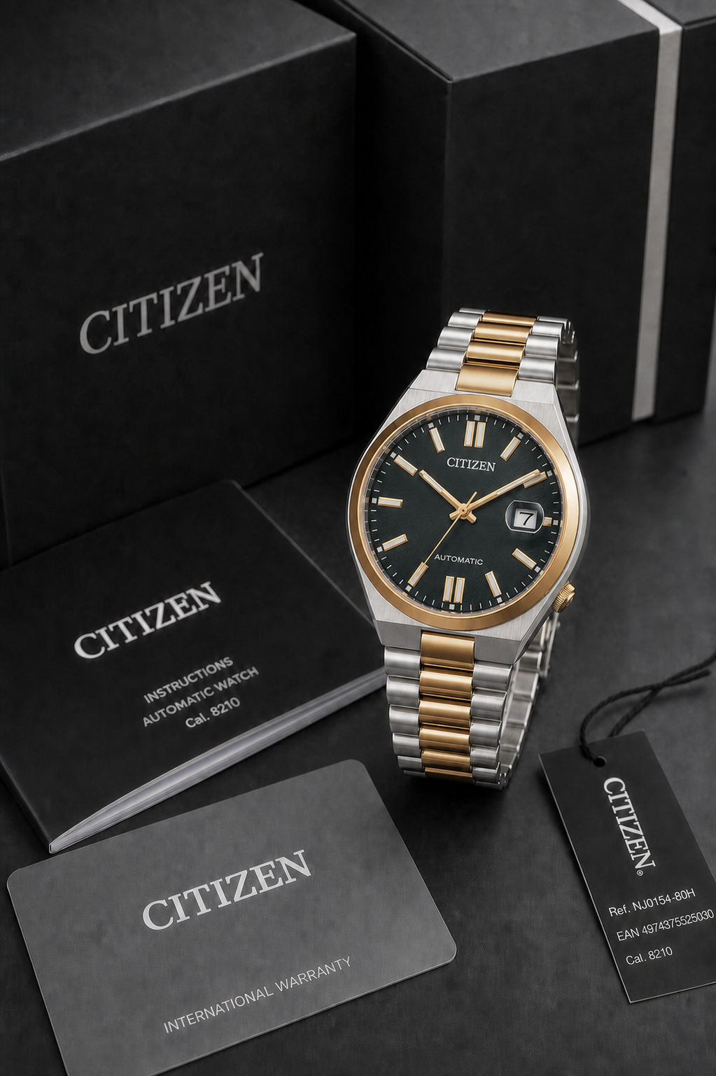 Citizen TSUYOSA Two-Tone Black Dial Automatic NJ0154-80H 40mm Watch