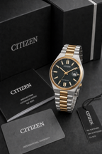 Citizen TSUYOSA Two-Tone Black Dial Automatic NJ0154-80H 40mm Watch