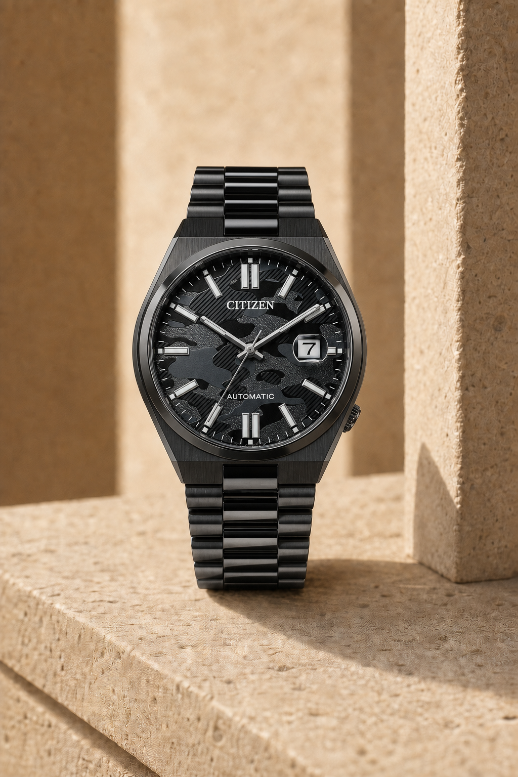 Citizen TSUYOSA Black Ion-Plated Black Dial Automatic NJ0155-87E 40mm Watch