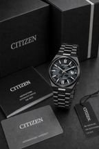 Citizen TSUYOSA Black Ion-Plated Black Dial Automatic NJ0155-87E 40mm Watch