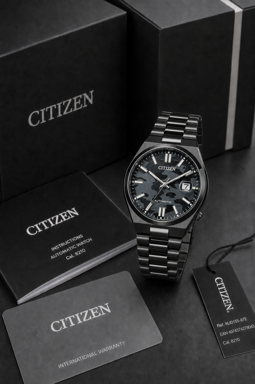 Citizen TSUYOSA Black Ion-Plated Black Dial Automatic NJ0155-87E 40mm Watch