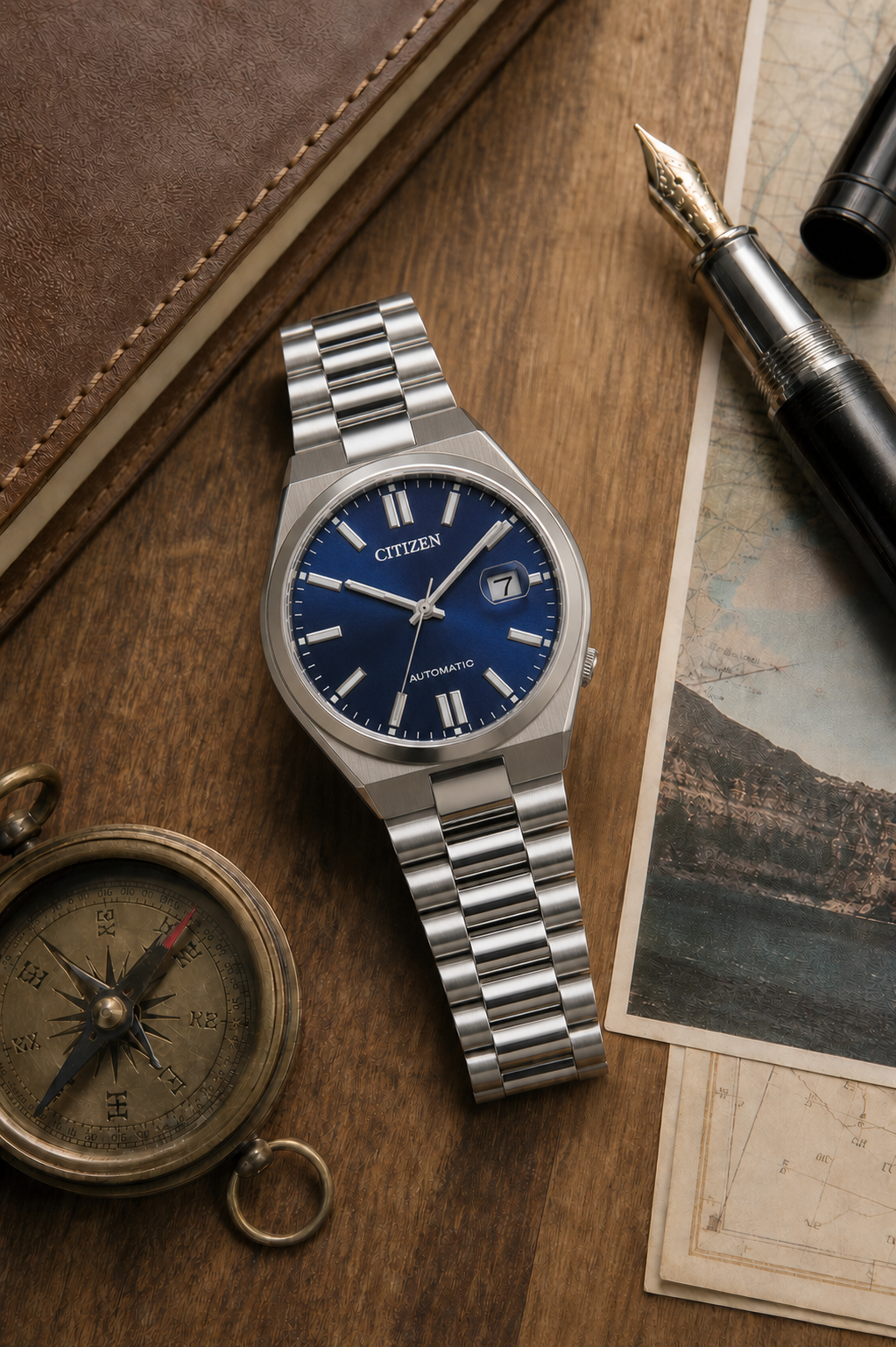 Citizen TSUYOSA Blue Dial Automatic NJ0158-89L 40mm Watch