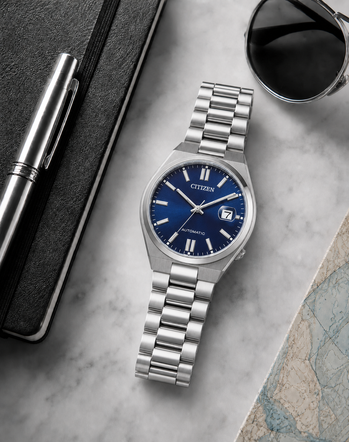 Citizen TSUYOSA Blue Dial Automatic NJ0158-89L 40mm Watch