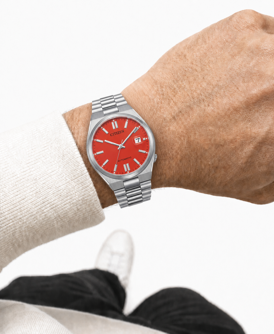 Citizen TSUYOSA Red Dial Automatic NJ0158-89W 40mm Watch
