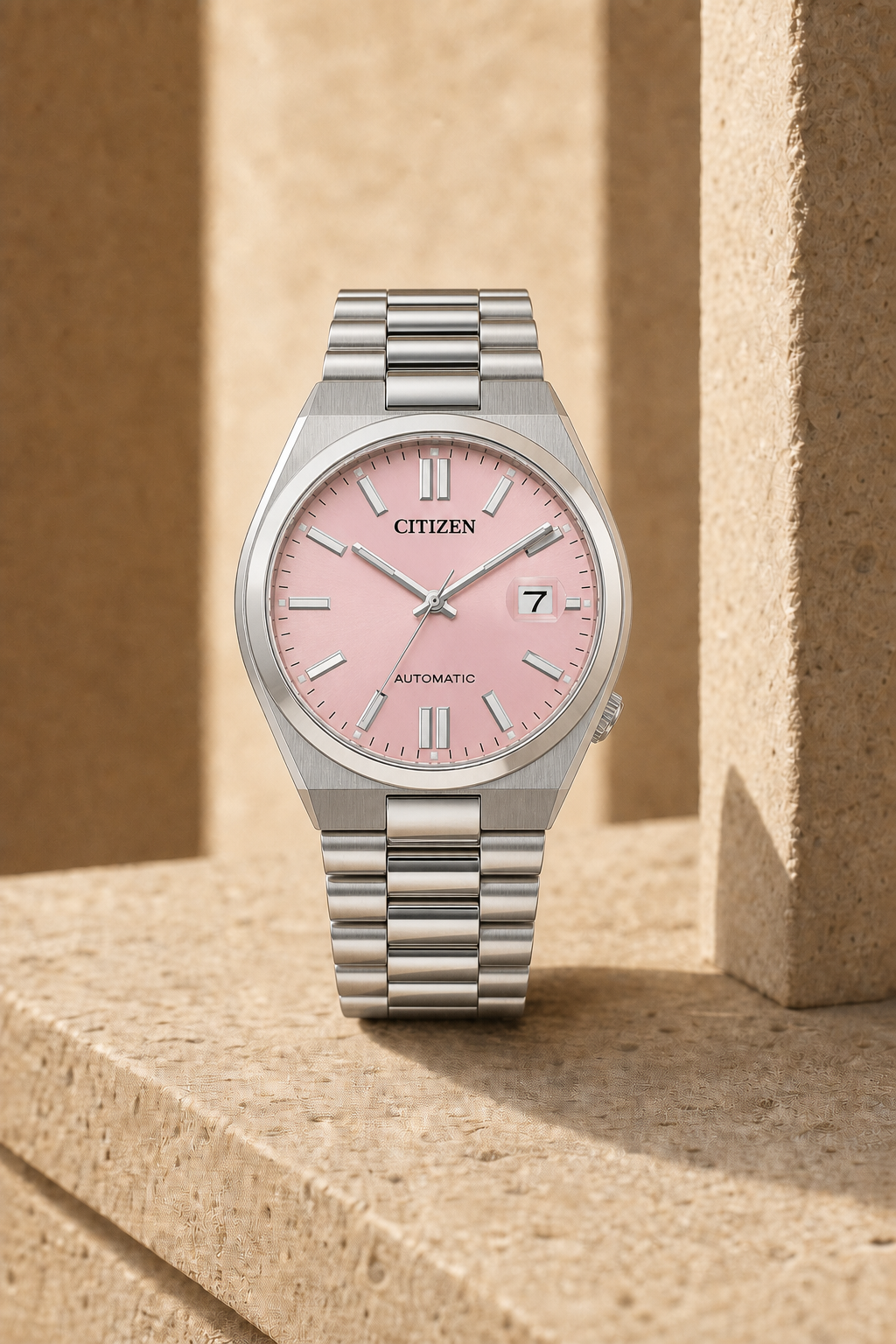 Citizen TSUYOSA Pink Dial Automatic NJ0158-89X 40mm Watch