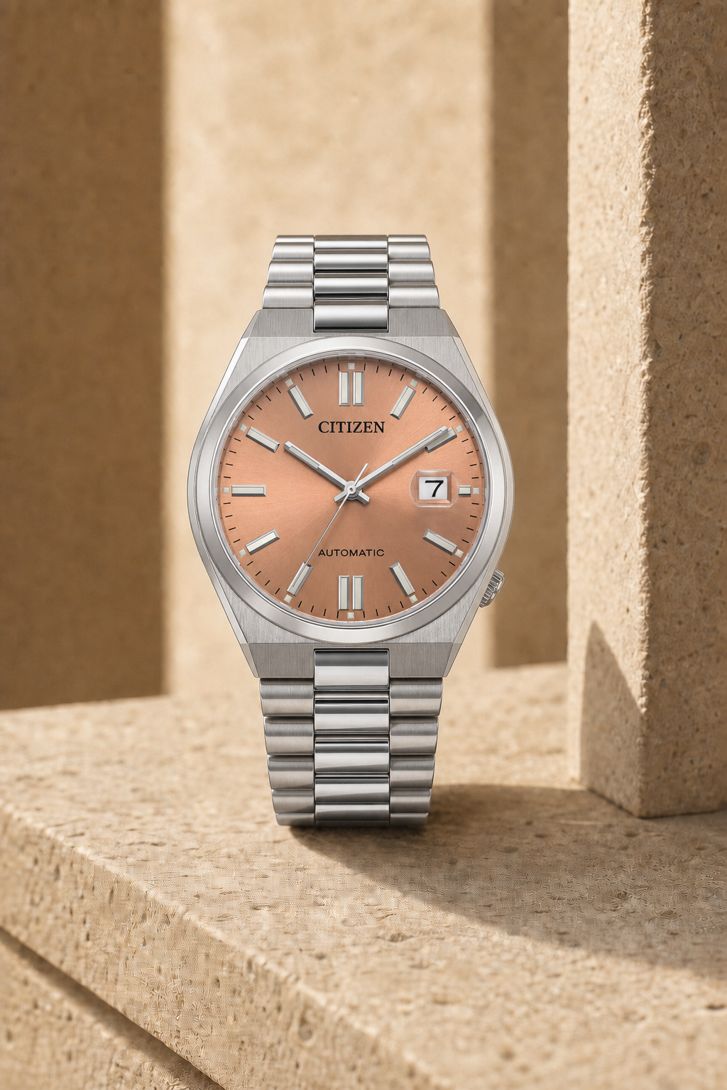 Citizen TSUYOSA Salmon Dial Automatic NJ0158-89Y 40mm Watch