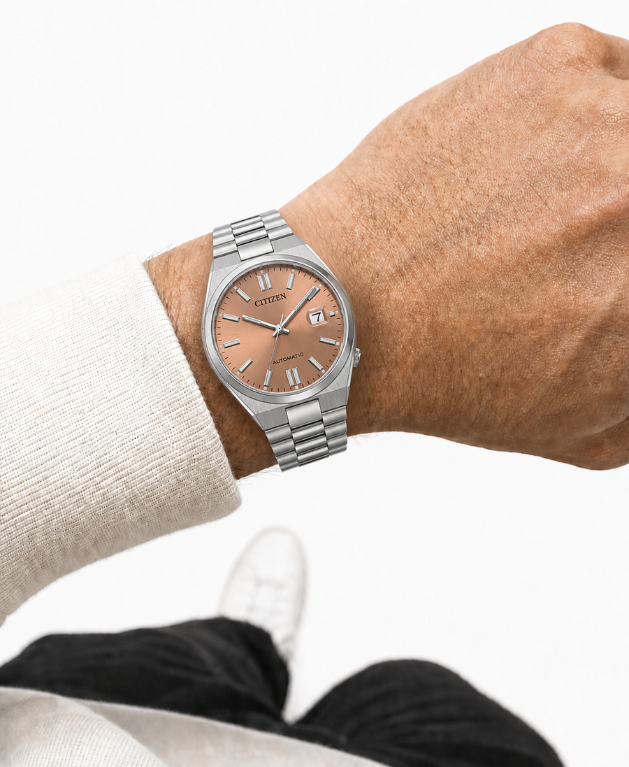 Citizen TSUYOSA Salmon Dial Automatic NJ0158-89Y 40mm Watch