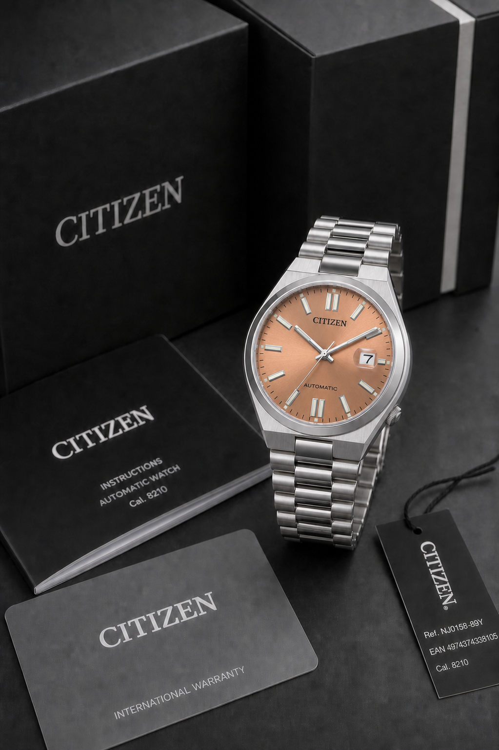 Citizen TSUYOSA Salmon Dial Automatic NJ0158-89Y 40mm Watch