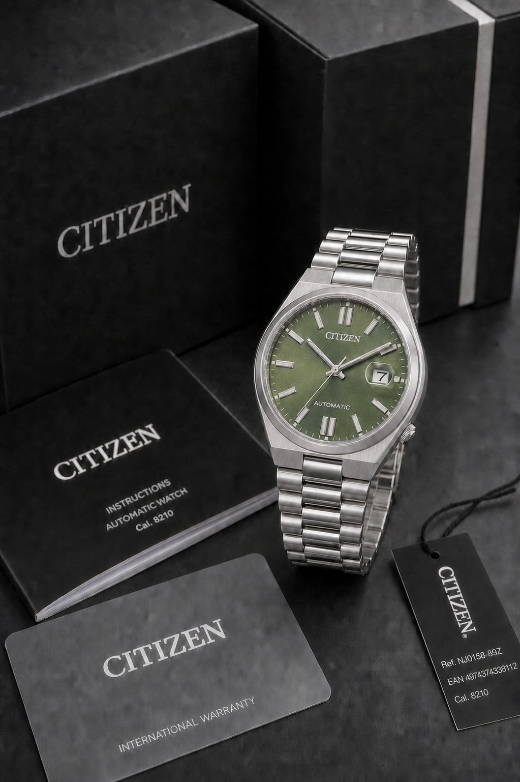 Citizen TSUYOSA Olive Green Dial Automatic NJ0158-89Z 40mm Watch