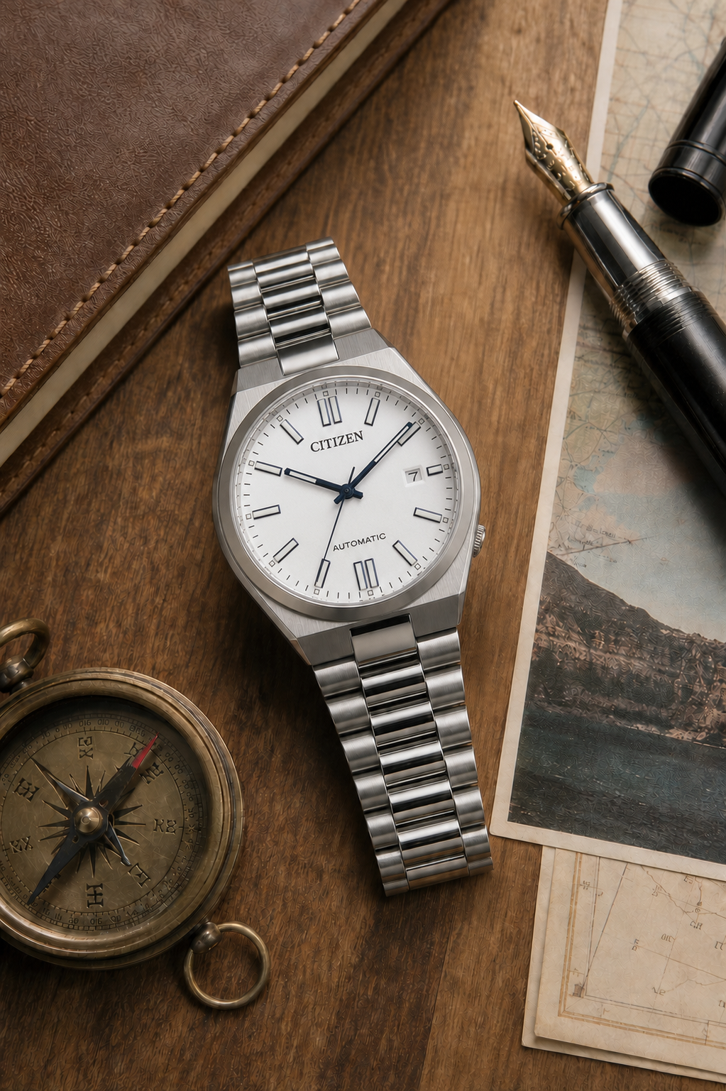 Citizen TSUYOSA White Dial Automatic NJ0159-86A 40mm Watch