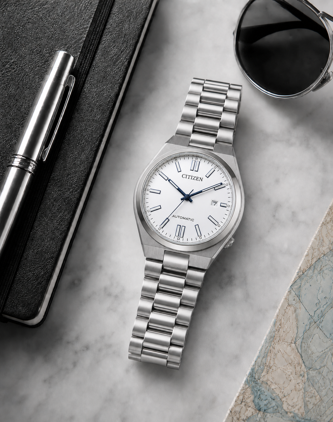 Citizen TSUYOSA White Dial Automatic NJ0159-86A 40mm Watch