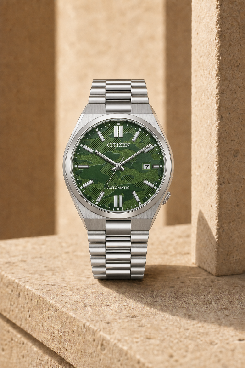 Citizen TSUYOSA Olive Green Dial Automatic NJ0159-86X 40mm Watch