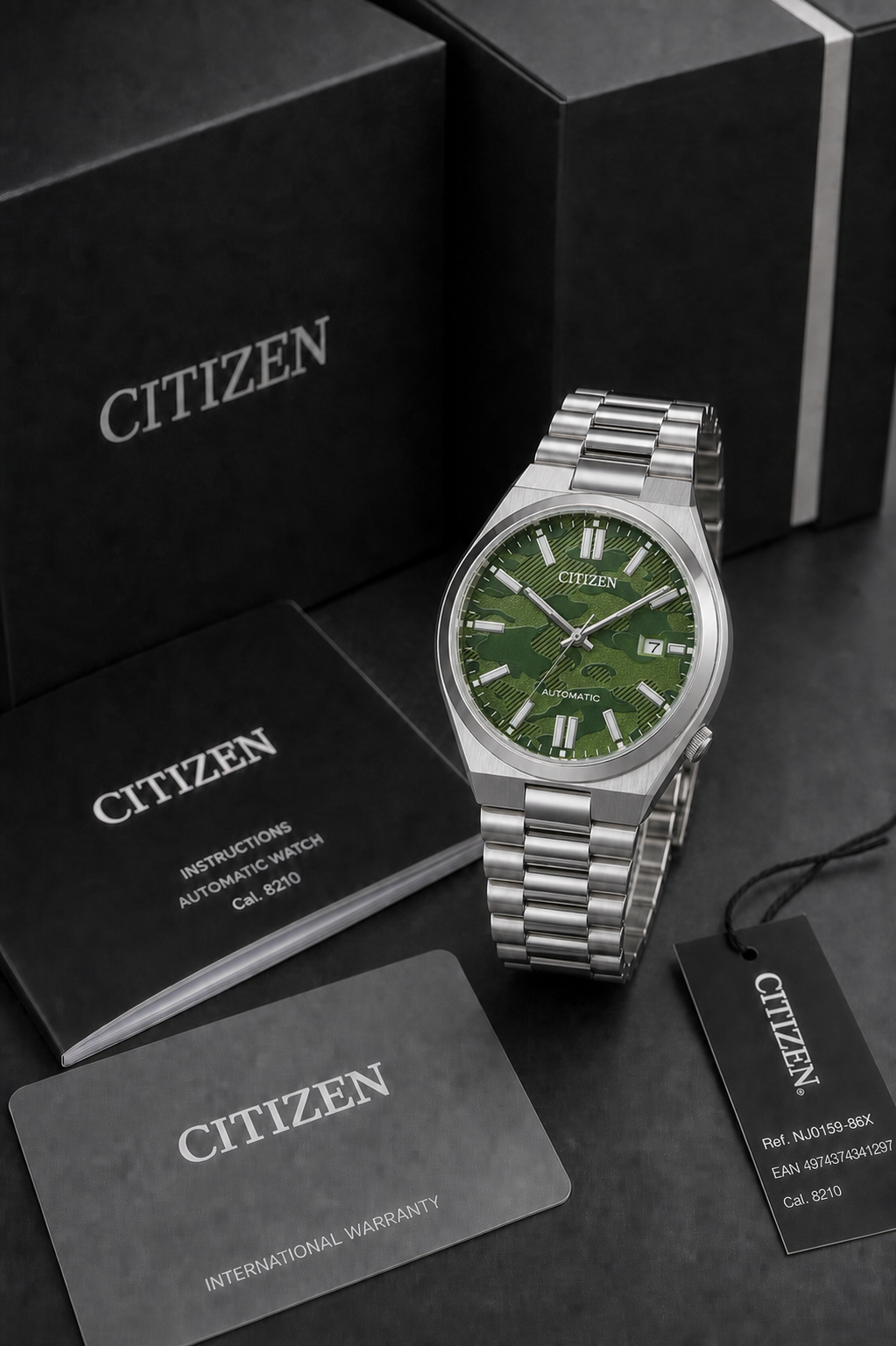 Citizen TSUYOSA Olive Green Dial Automatic NJ0159-86X 40mm Watch