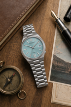 Citizen NJ0200-50L automatic watch styled on a classic travel desk