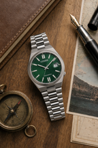 Citizen NJ0200-50X automatic watch styled on a classic travel desk