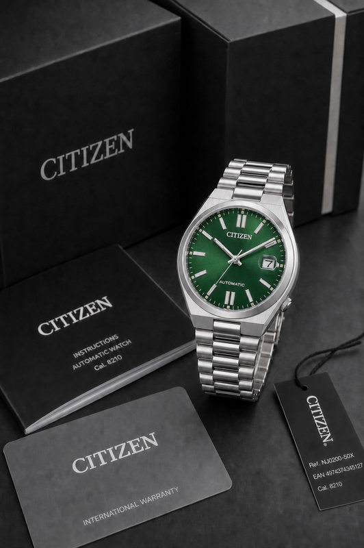 Citizen NJ0200-50X automatic watch with official Citizen box and warranty documents