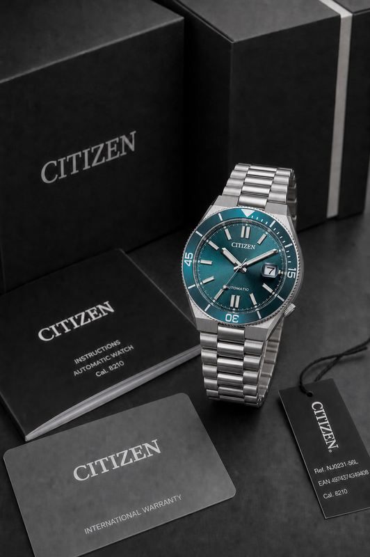 Citizen NJ0231-56L automatic watch with official Citizen box and warranty documents