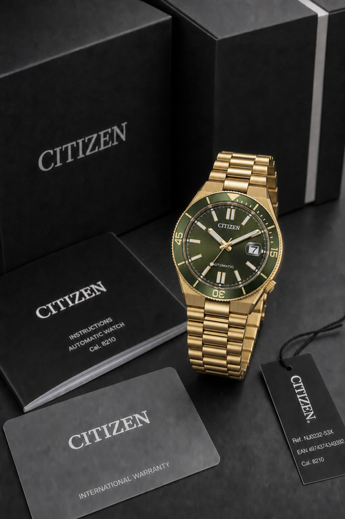Citizen NJ0232-53X automatic watch with official Citizen box and warranty documents