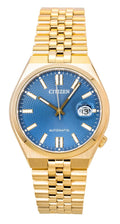 Citizen Tsuyosa 60 Rose Gold Tone Stainless Steel Blue Dial Automatic NK0023-57L 100M  Men's Watch