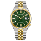 Citizen TSUYOSA 60 tweekleurige groene wijzerplaat automatisch NK0024-54X 40 mm horloge