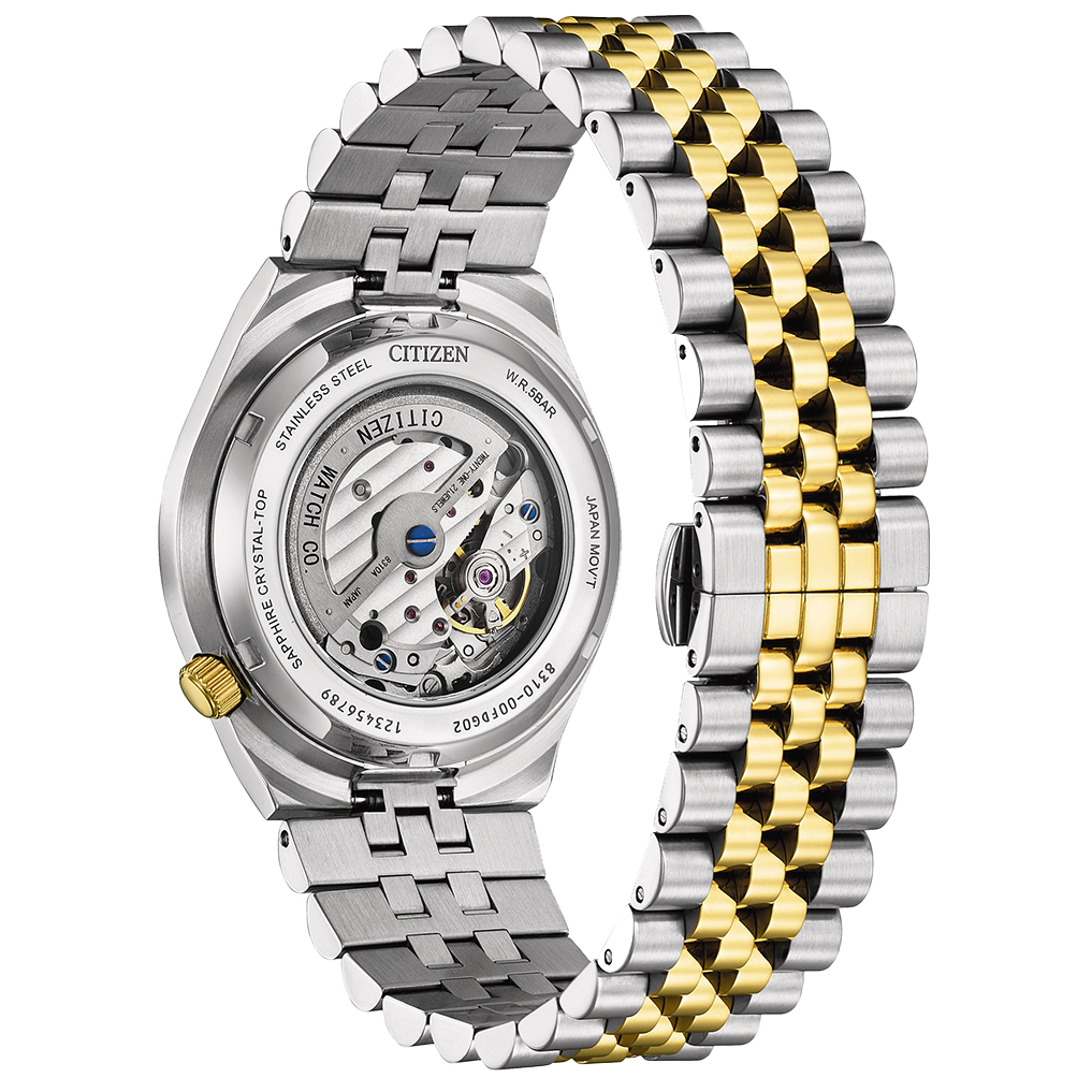 Citizen TSUYOSA 60 tweekleurige groene wijzerplaat automatisch NK0024-54X 40 mm horloge