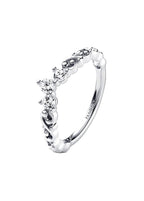 Pandora Regal Swirl Tiara Ring With Clear Cubic Zirconia P-192232C01-54 For Women