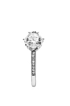 Pandora Sparkling Crown Solitaire Ring With Clear Cubic Zirconia P-198289CZ-54 For Women