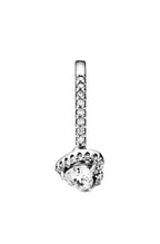 Pandora Elevated Heart Ring With Clear Cubic Zirconia P-198421C01-54 For Women