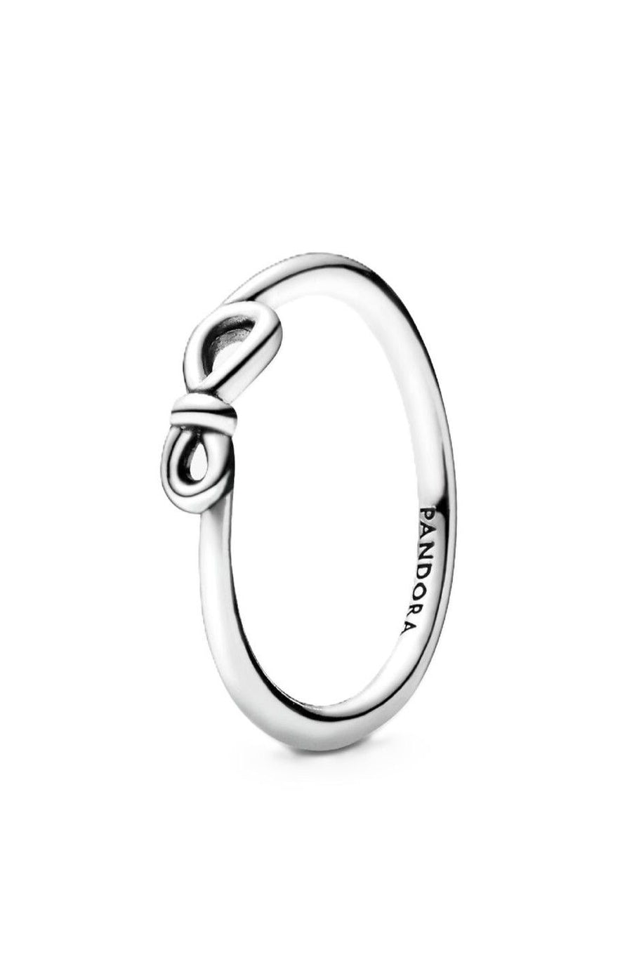 Pandora Infinity Knotenring aus weißem Sterlingsilber P-198898C00-54 für Damen