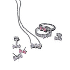 Pandora Funkelnde Schleifen Ohrstecker Mit Klarem Zirkonia P-293506C01 Für Damen